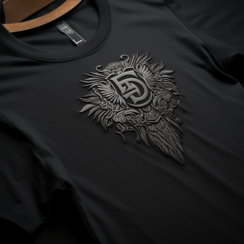 Stylish clothing brand logo emblem