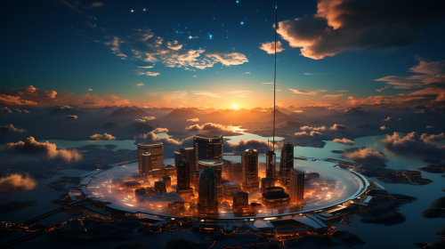 Cloud-based VoIP service illustration