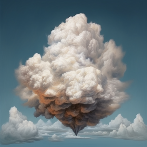 Beautiful cloud formation in the sky