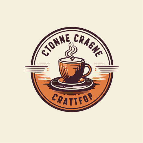Coffee company logo in retro style