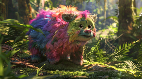 Strange Animal in Forest