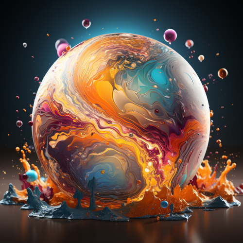 vibrant imaginative planet