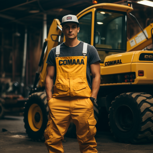 Fashionable individuals in Columbia x CAT collaboration attire