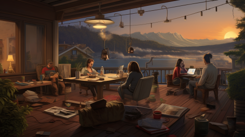 Fast internet connection in a realistic office setting