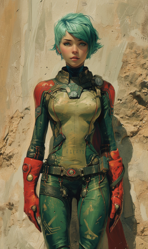 Image of Superheroine Alisee Indian Alien Women