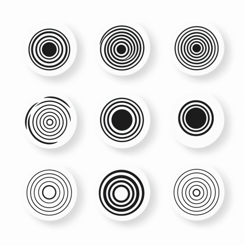 Simple concentric circle vector design