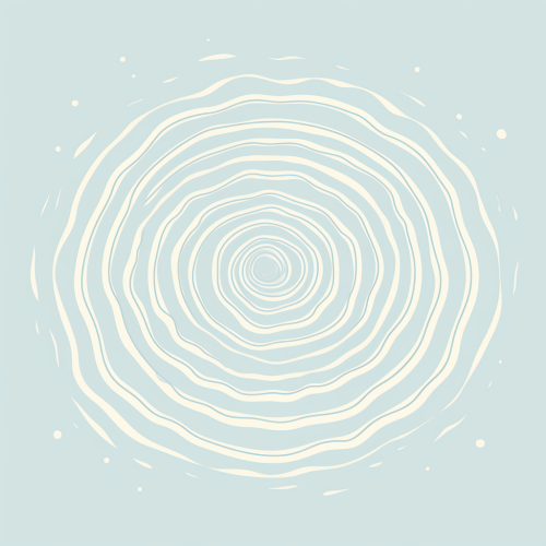 Soft concentric circles water splash puddle