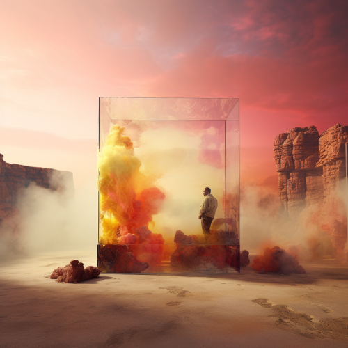 Conceptual art gallery transparency