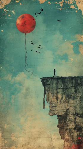 Confident person stepping into the unknown Confident person stepping into the unknown