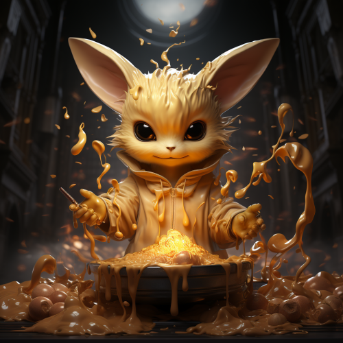 Confused Alakazam with flying spoons