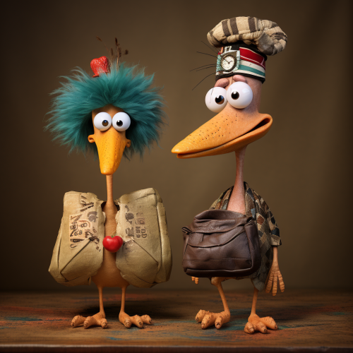 Confused turkey with taco drawing