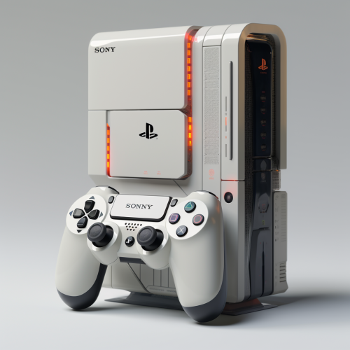 Sony Playstation futuristic console