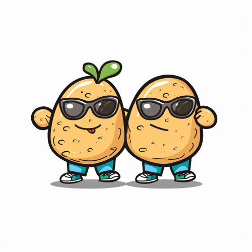 Two Cool Potato Buddies Logo