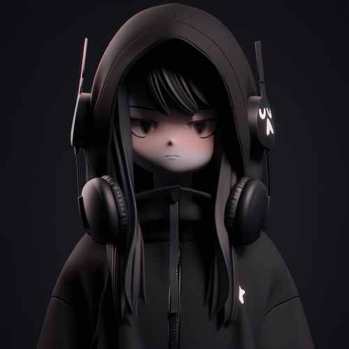 Stylish cool girl with grunge aesthetic