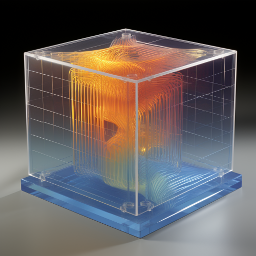 3D Cooling Cube Condensation Illustration