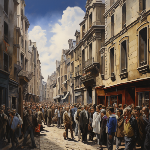 Businesspeople Walking in the Street