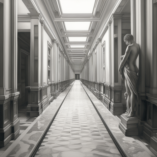 Determined top model in corridor