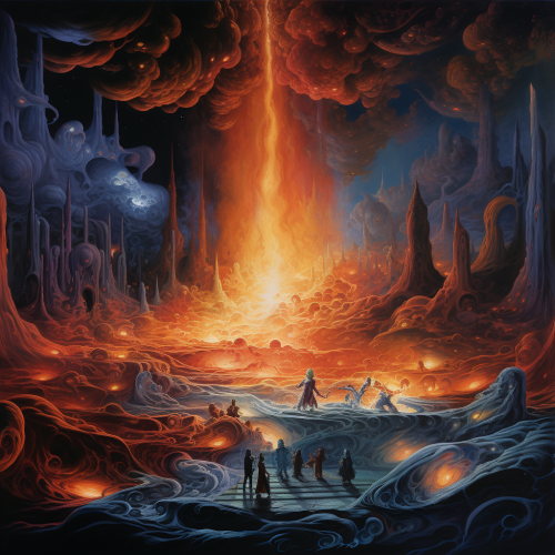 Retrofuturistic Flames of the Cosmic Void