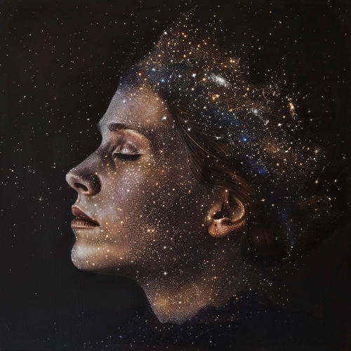Woman with Star Crown Portrait
