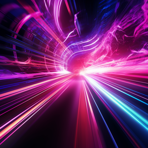 Hyper Realistic Cosmic Speed Lines