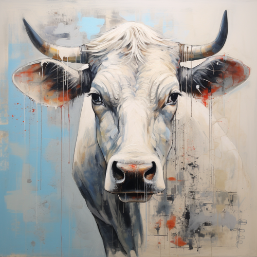 Cow Mise en Abyme - Captivating Visual Experience