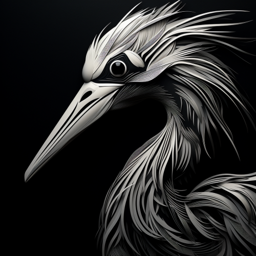 Monochrome Lines with Crane