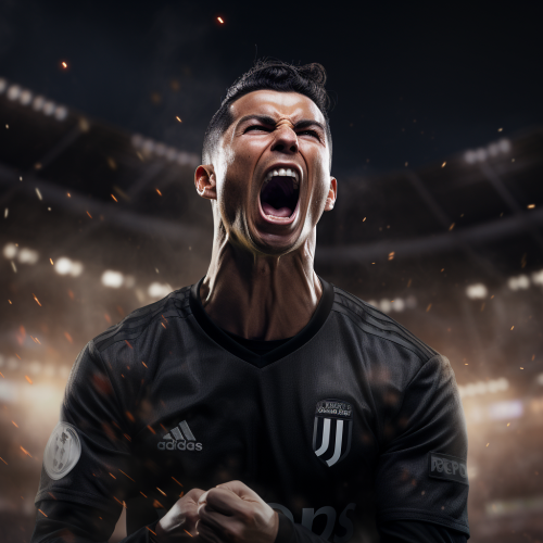 Cristiano Ronaldo celebrating a goal