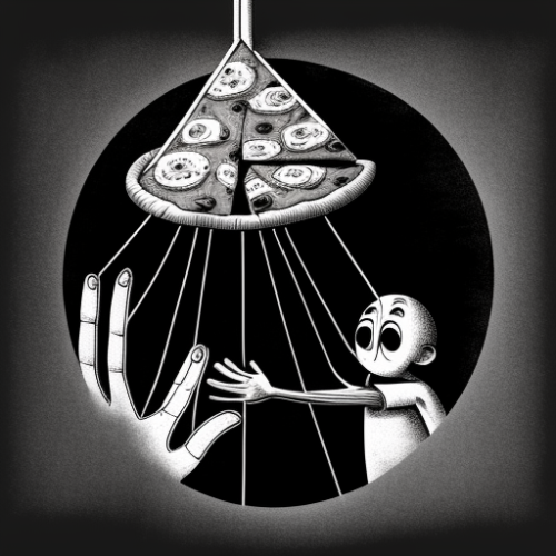 Hand holding pizza with figs