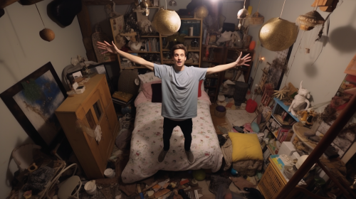 Group of People in Packed Room