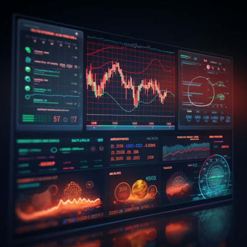 Cryptocurrency charts and mathematical data