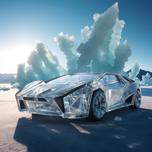 Crystal Shaped Car with Spacious Interior