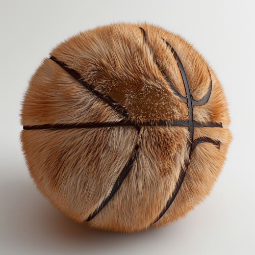 Cute basketball ball fur shape Cute basketball ball fur shape
