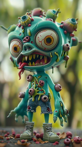 Friendly Cute Zombie Character Costume