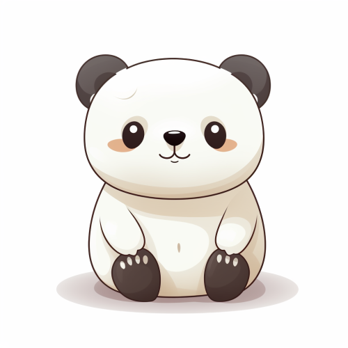 Cute Japanese 2D Bear Illustration