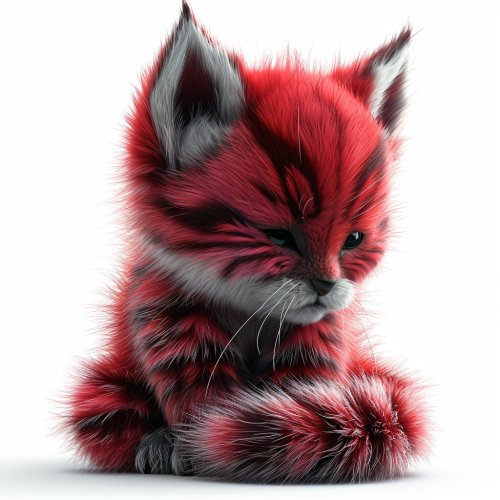 Cute Leo Number 2024 Fur Shape