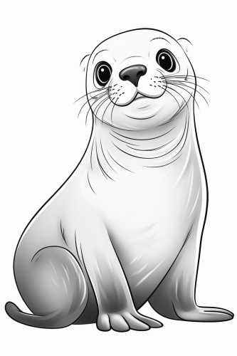 Adorable sea lion with a friendly expression