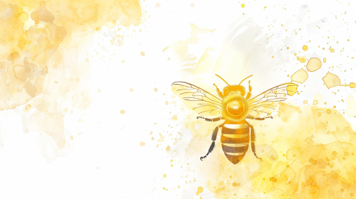 Yellow Pastel Queen Bee Design