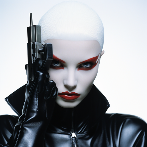 Cyberpunk character by Guy Bourdin