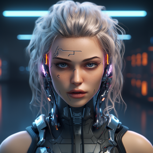 Cyberpunk Face Templates with High Quality Details