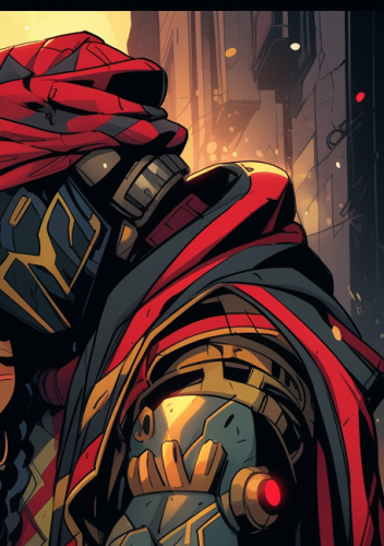 Cyborg Love Street Art Illustration