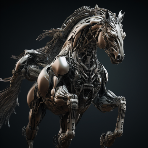 Cyborg Centaur Statue - Mythology Meets Futurism