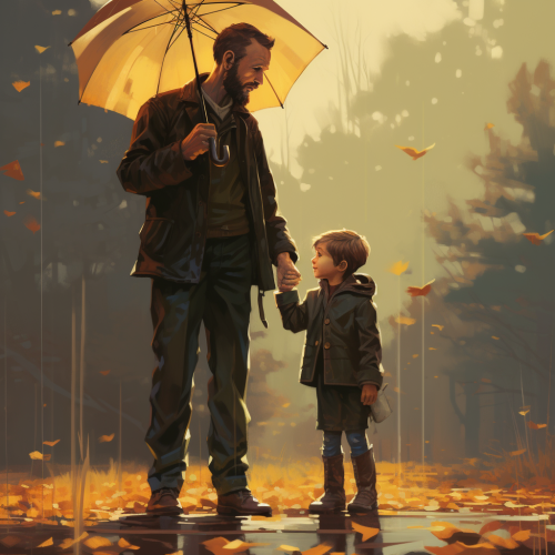 Dad's umbrella search attempt