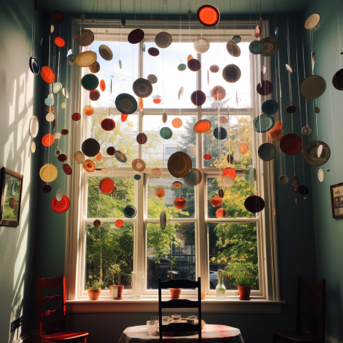 Plates dangling in British home