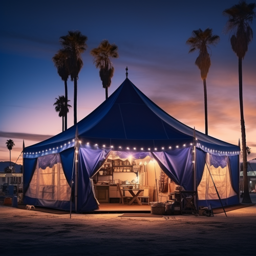 Dark Blue Tent Fortuneteller Fair