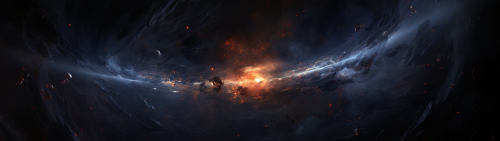 Dark cosmos with blackhole and supernova