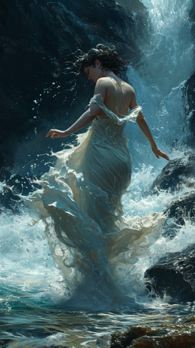 Dark feminine art with bold curves