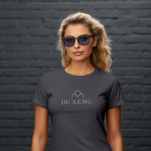 Dark gray T shirt mockup