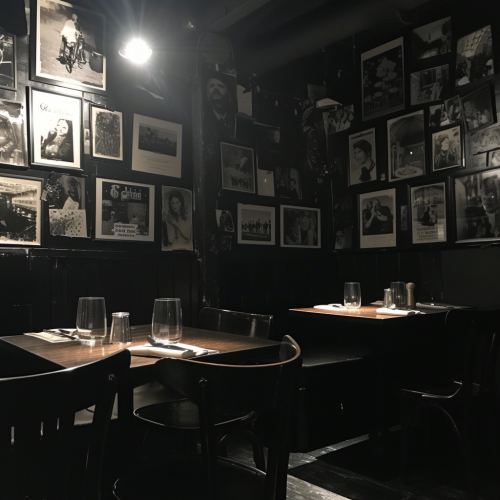 Dark Soho London Basement Restaurant Seating