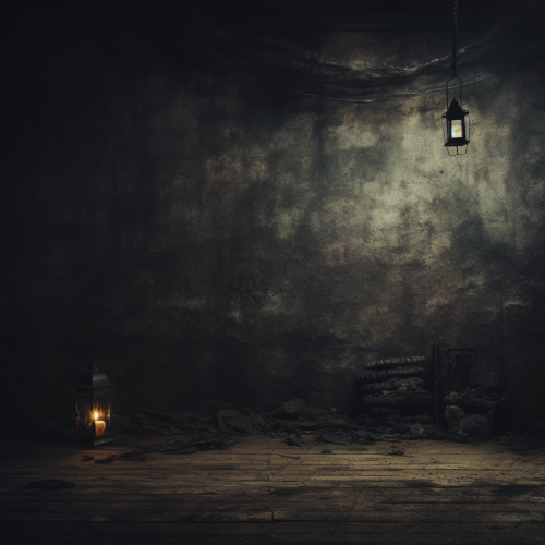 Dark and dusty low-light background