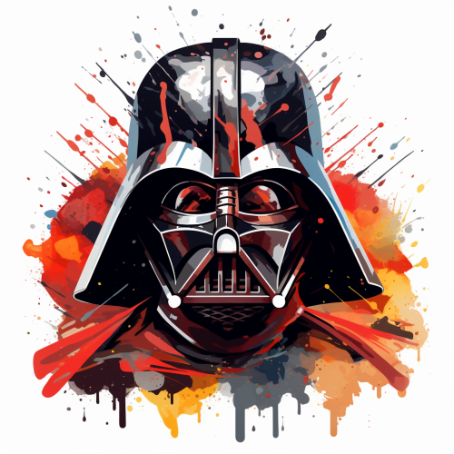 Darth Vader in Disney style